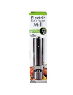 Kole Imports SALTPEPRGRND Stainless Steel Battery-Operated Salt and Pepper Grinder 2